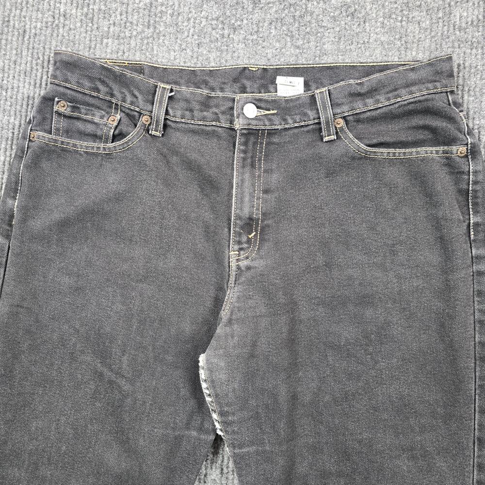 VTG Levis 515 Jeans Womens 16 Gray Charcoal Wash Low Rise Bootcut Denim 34x31